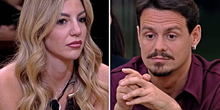 GF Vip Renato e Lucia Ilardo litigano dopo la puntata (Collage screen Mediaset Infinity)