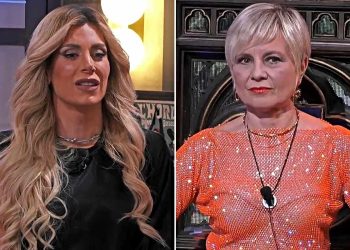 Nervi tesi tra Antonella Elia e Paola Caruso al GF Vip (Collage screen Mediaset Infinity)