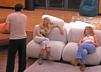 Renato Biancardi litiga con Alessandra Mussolini al GF Vip (Screen Mediaset Infinity)