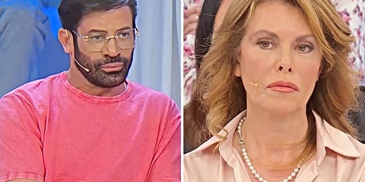 Uomini e Donne, Gianni Sperti non accetta il regalo di Cinzia (Collage screen Witty Tv)