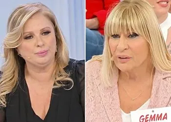 Uomini e Donne, Tina Cipollari attacca Gemma Galgani (Collage screen Witty Tv)