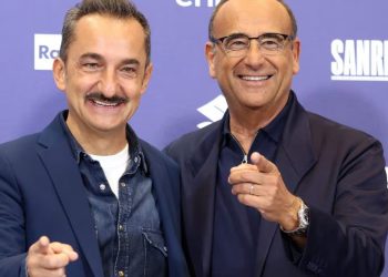 Carlo Conti Nicola Savino foto Rai