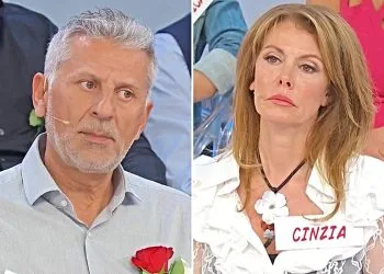 Anticipazioni Uomini e Donne, Marco in lacrime per Cinzia (Collage screen Witty Tv)