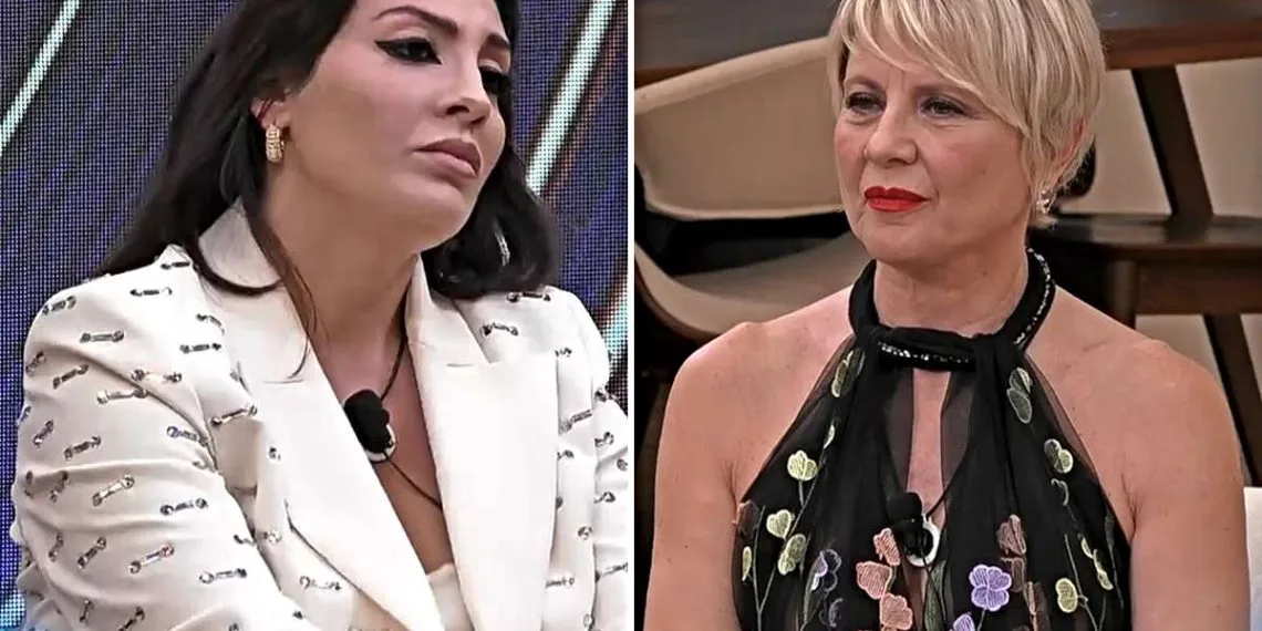 GF Vip, Antonella Elia dura con Francesca Manzini (Collage screen Mediaset Infinity)