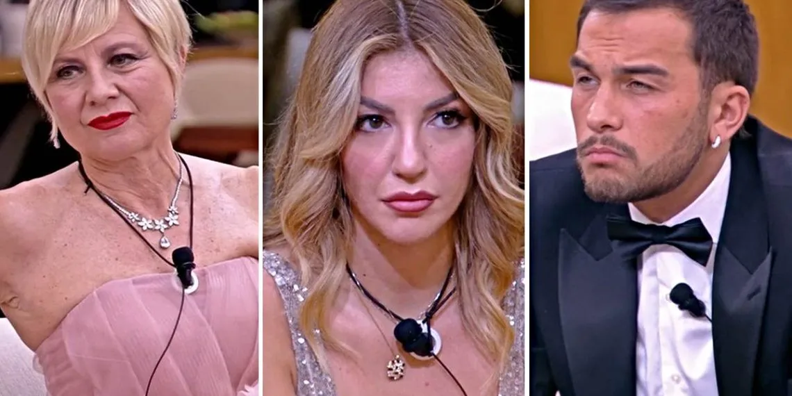 GF Vip, Lucia Ilardo svela il segreto detto a Raul ma Elia la smaschera (Collage screen Mediaset Infinity)