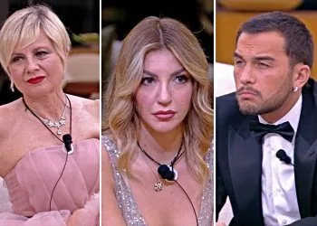 GF Vip, Lucia Ilardo svela il segreto detto a Raul ma Elia la smaschera (Collage screen Mediaset Infinity)