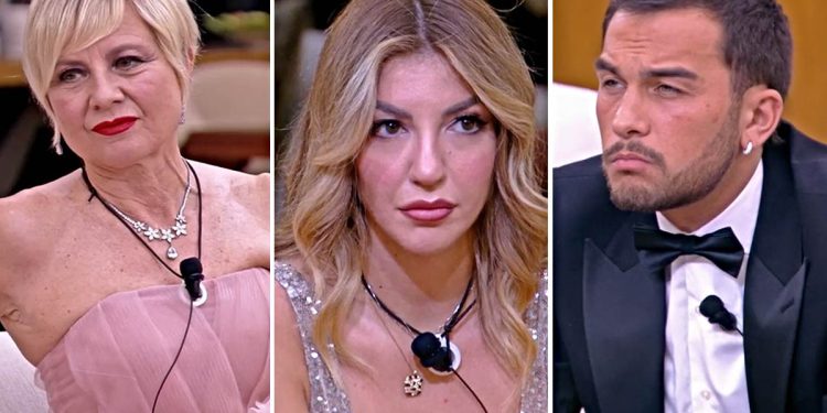 GF Vip, Lucia Ilardo svela il segreto detto a Raul ma Elia la smaschera (Collage screen Mediaset Infinity)