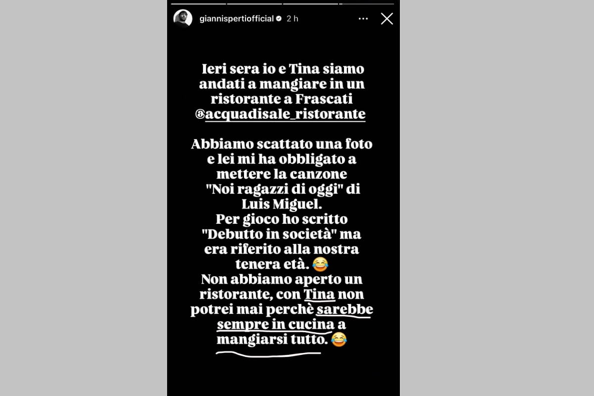 gianni sperti e tina cipollari ristorante