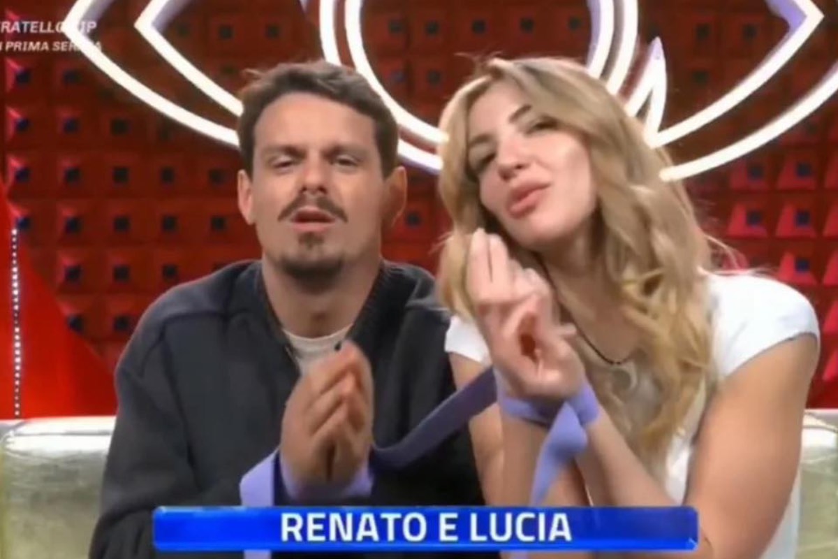 Lucia Renato GF Vip screen