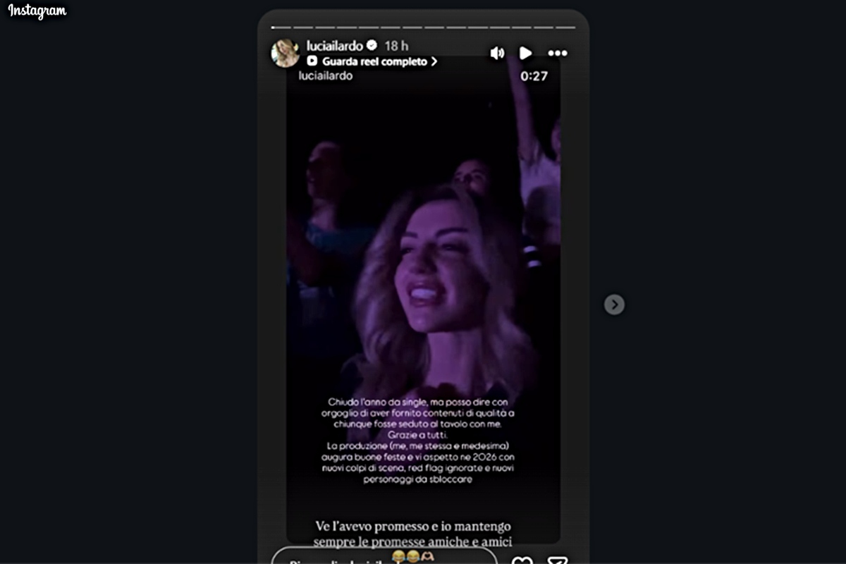 È finita tra Lucia Ilardo e Renato Biancardi dopo il GF Vip? (Screen Ig stories)