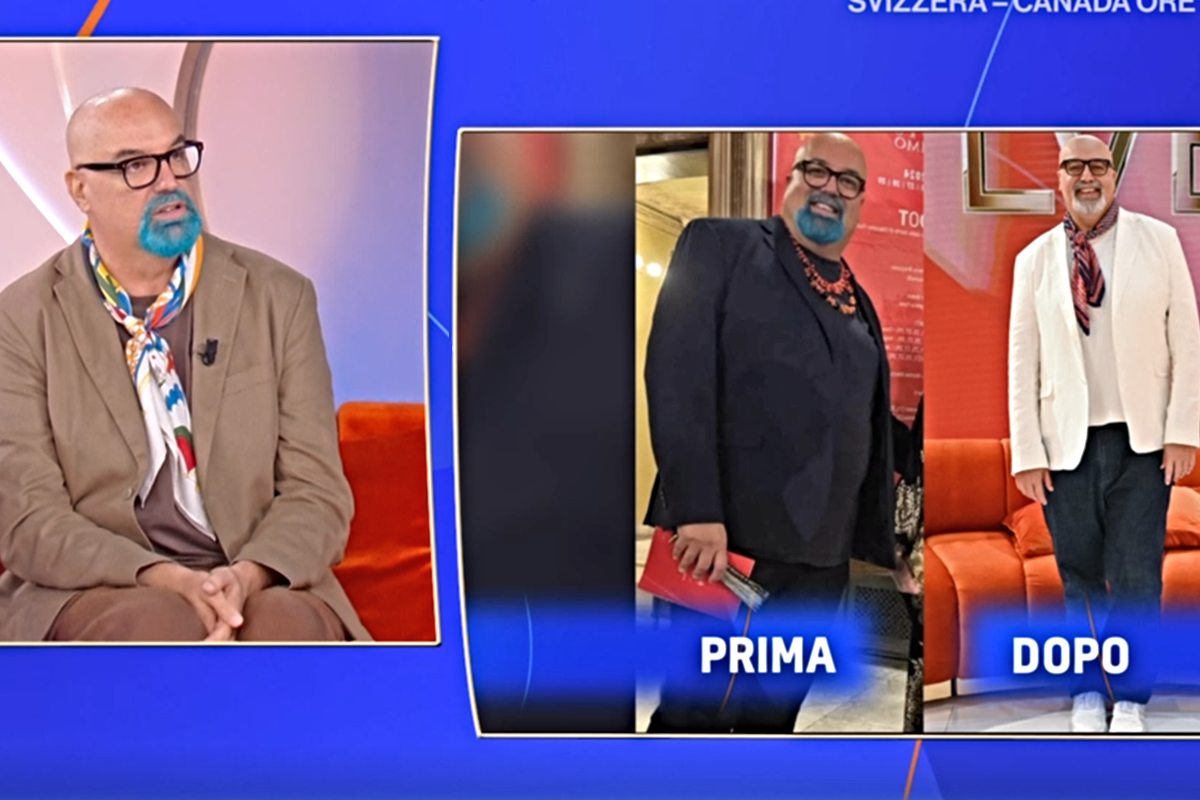 Giovanni Ciacci ha perso 70 kg con le punture (Screen Raiplay)