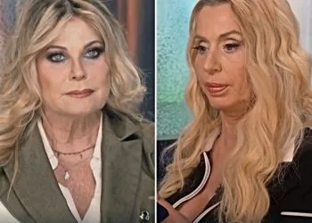 Patrizia Pellegrino contro Valeria Marini (Collage screen Raiplay)