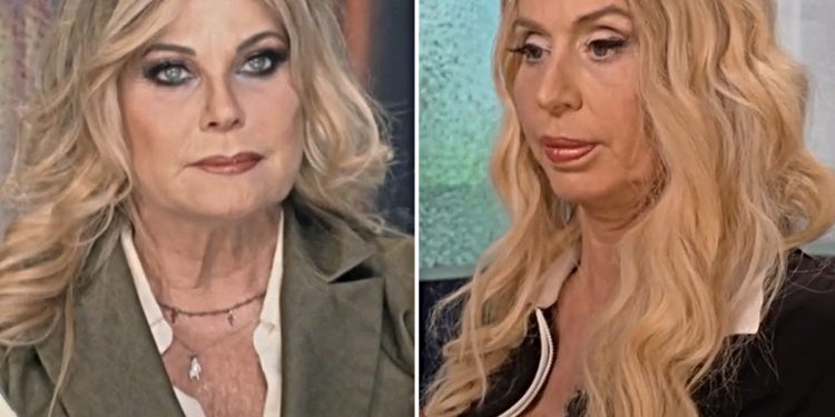 Patrizia Pellegrino contro Valeria Marini (Collage screen Raiplay)