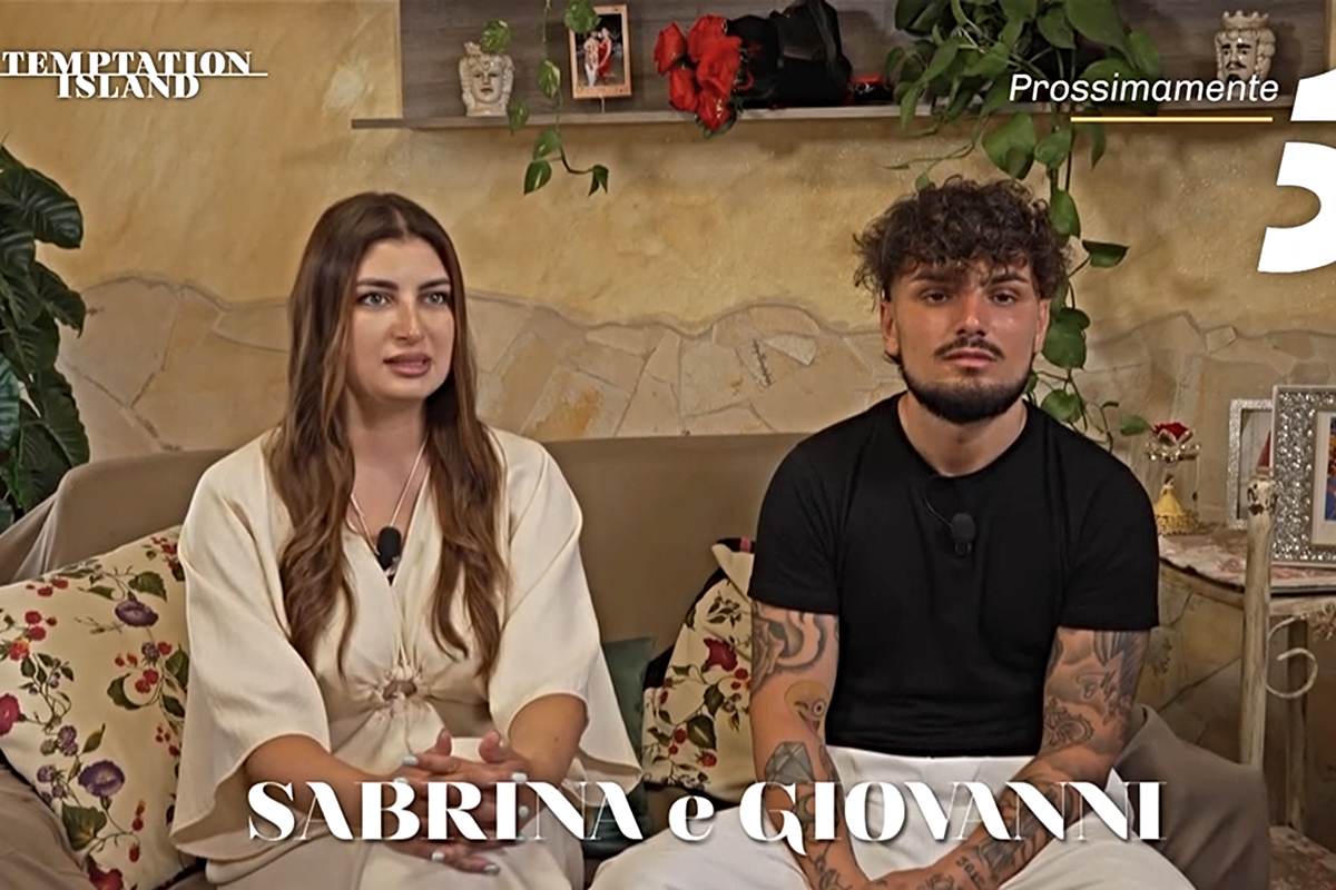Svelata la terza coppia di Temptation Island, Giovanni e Sabrina (Screen Witty Tv)