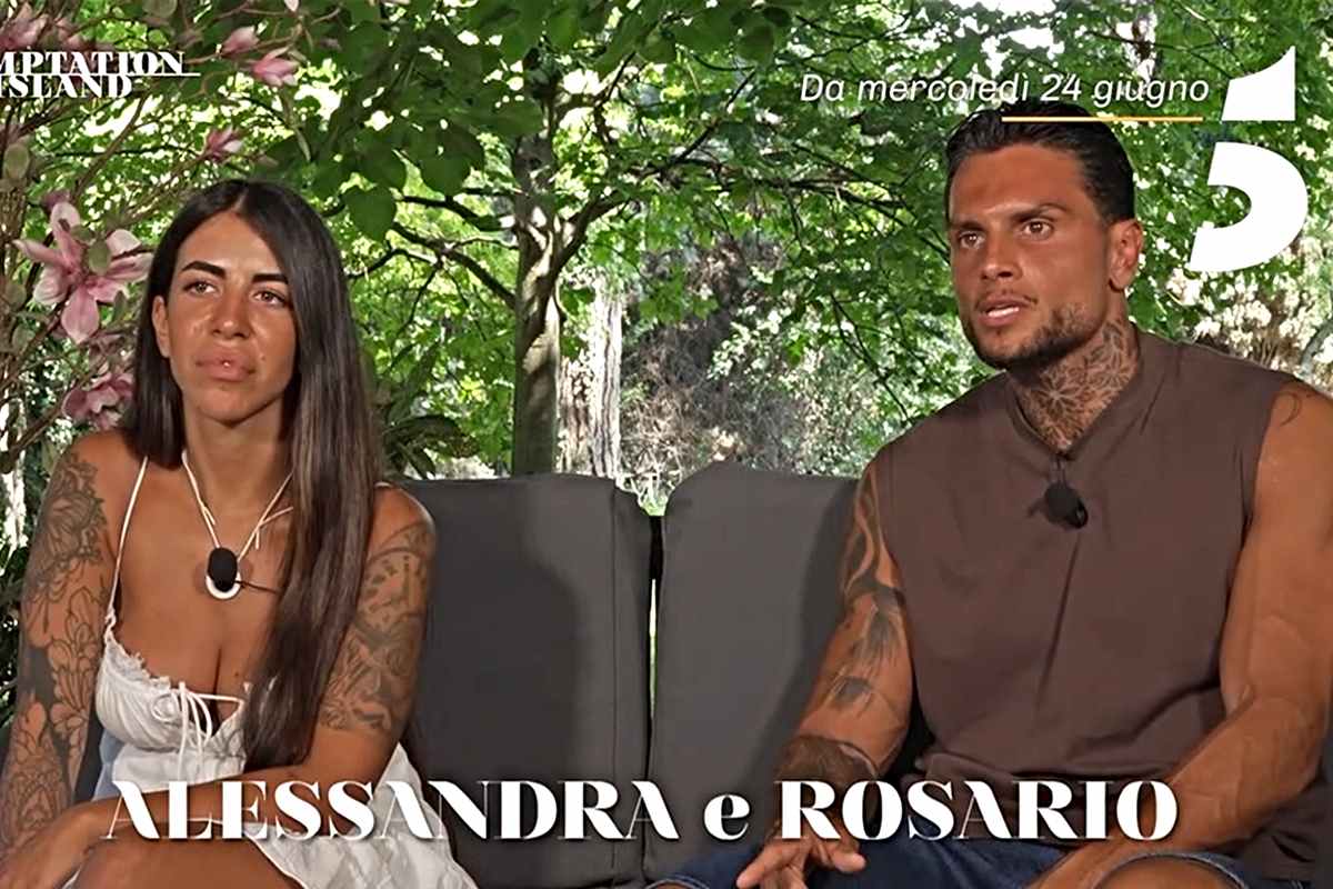 Segnalazione su Rosario e Alessandra di Temptation Island (Screen Witty Tv)