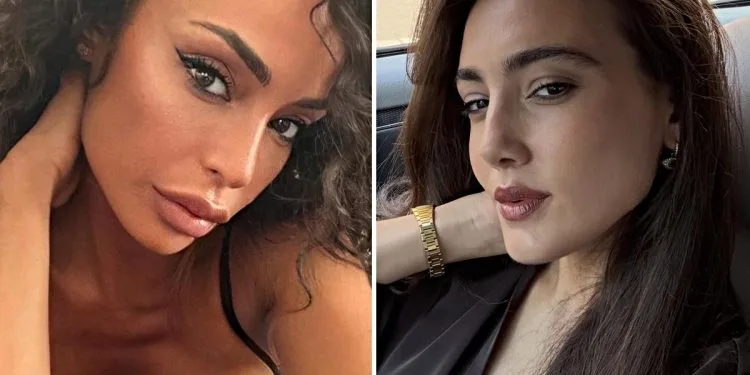 Isola dei famosi, rissa tra Zeudi Di Palma e Raffaella Fico (Collage screen Instagram)