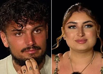 Temptation Island, Giovanni ferisce Sabrina e lei sbotta (Collage screen Witty Tv)