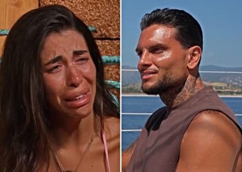 Temptation Island Rosario ammette un tradimento, Alessandra chiede il falò anticipato (Collage screen Witty Tv)