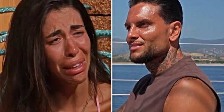 Temptation Island Rosario ammette un tradimento, Alessandra chiede il falò anticipato (Collage screen Witty Tv)