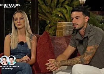 Temptation Island, pungenti frecciatine tra Cristian e Soraya sui social (Screen Witty Tv)